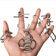 Load image into Gallery viewer, 8 pcs/set Metal Wire Brain Teasers