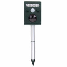 Load image into Gallery viewer, Solar Powered Animal Repeller with LED Light